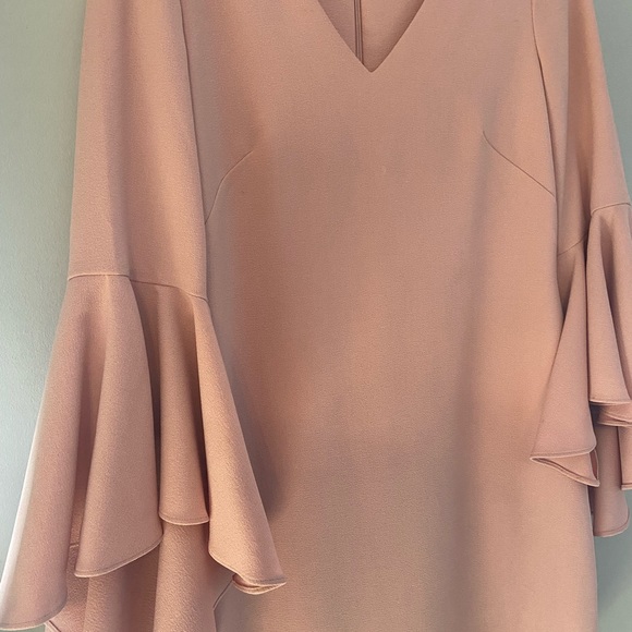 Eliza J Dusty Pink Draped Sleeve Dress Sz 8 - Picture 2 of 4